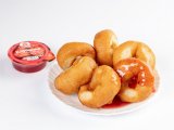 Пончики с клубникой 6 штук