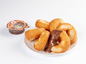 Пончики с ореховой пастой Nutella 6 штук